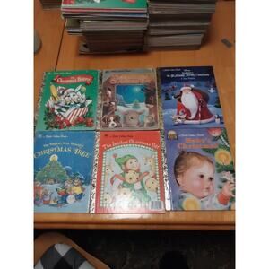 Little Golden Books Christmas Lot of 6 - Bunny, Elf, Tree, Eve, Nightmare, Baby